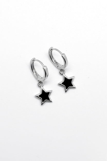 Black Stars Earrings