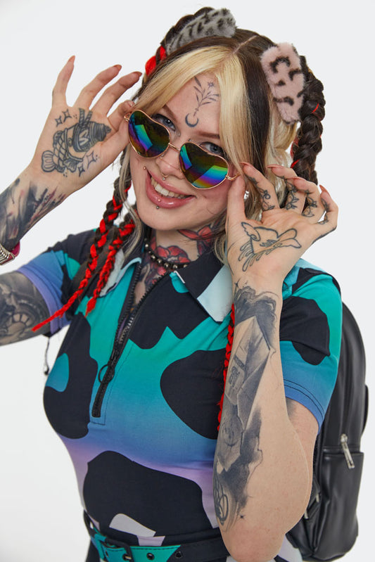 Rainbow Heart Sunglasses