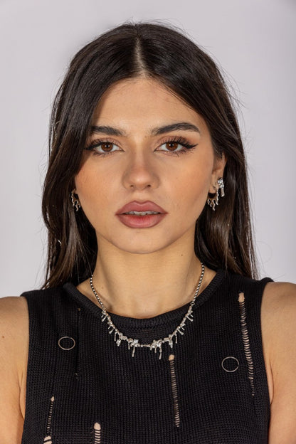 Fire Flames Mini Hoop Earrings